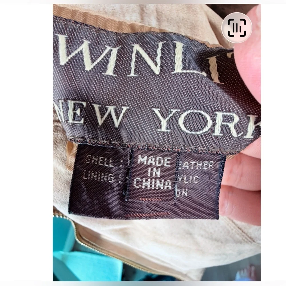 WINLIT New York Reversible Genuine Leather Faux Fur Coat Jacket Size M